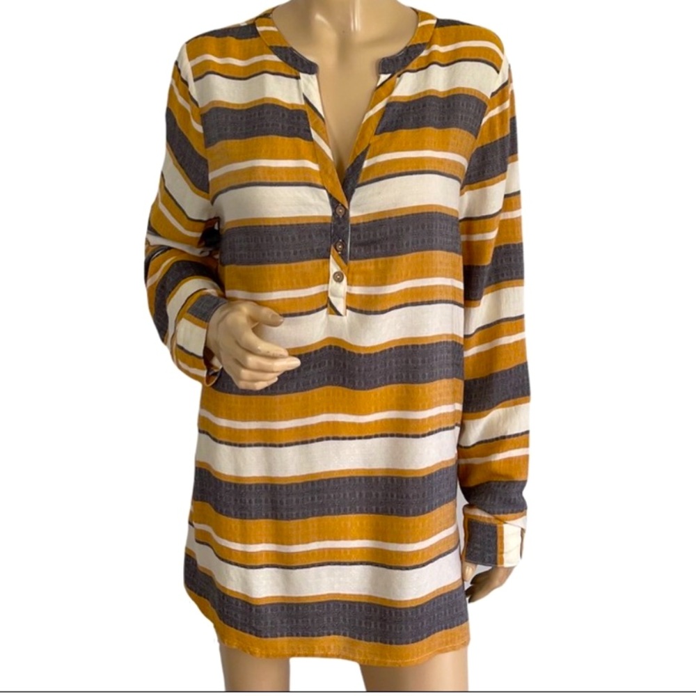BKE Striped Tunic | Long Sleeve